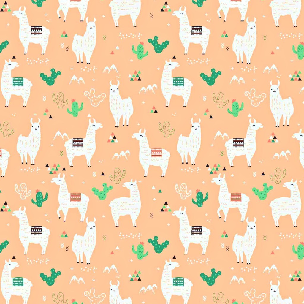 Alpaca Cotton Fabric Apricot Background Store