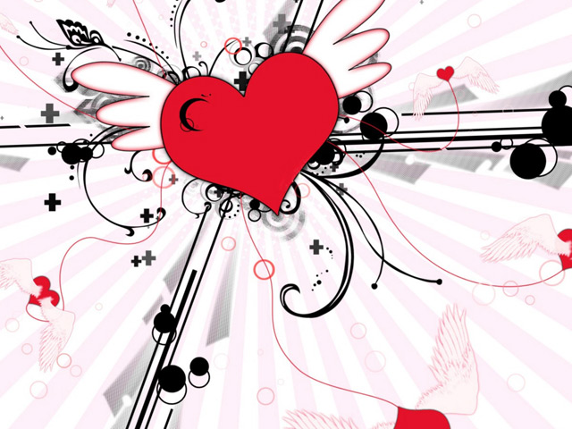 Hearts With Wings Wallpaper Fly Heart Pink Music