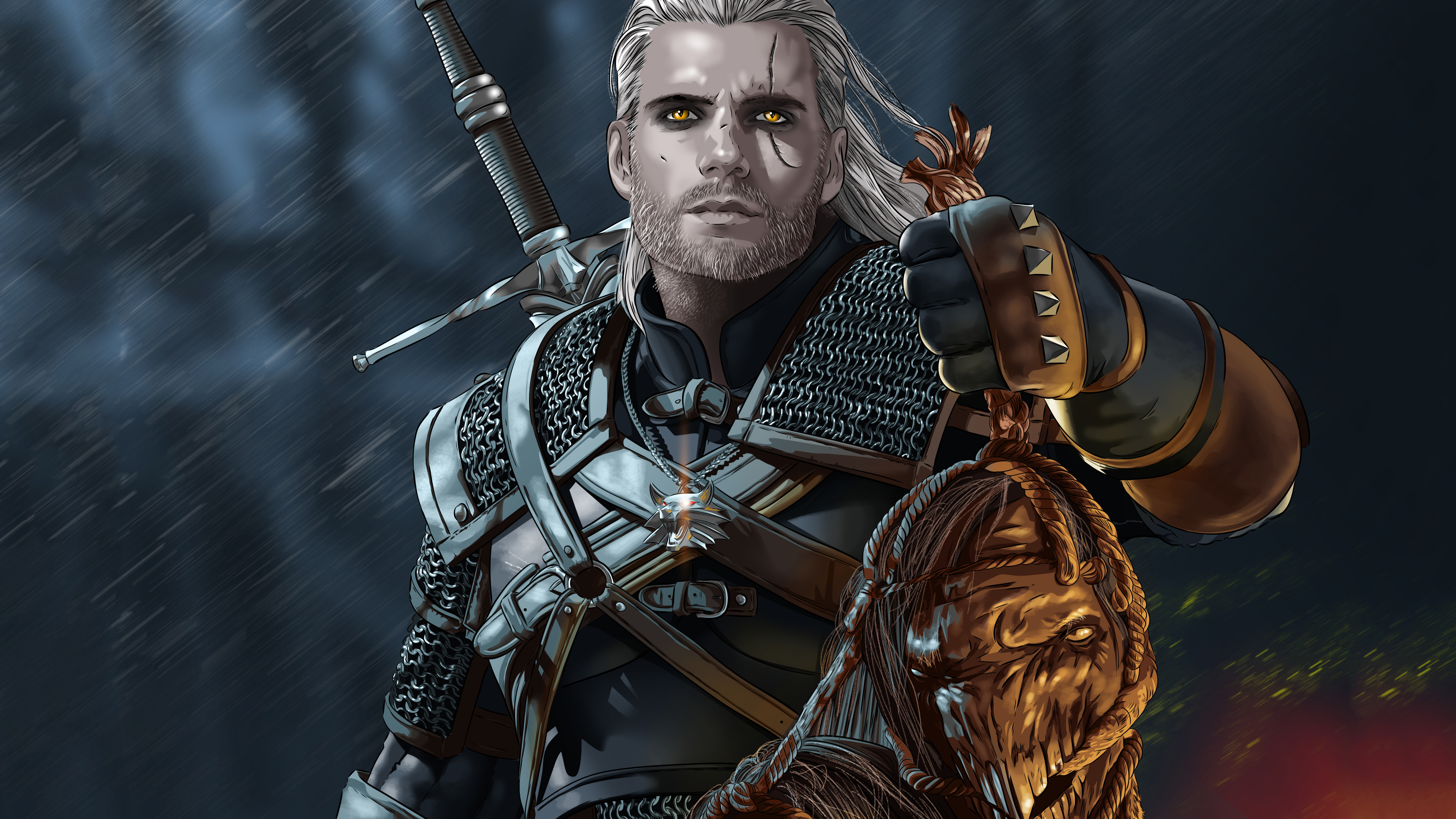 Henry Cavill As Geralt Of Rivia Wallpaper HD Tv Shows 4k