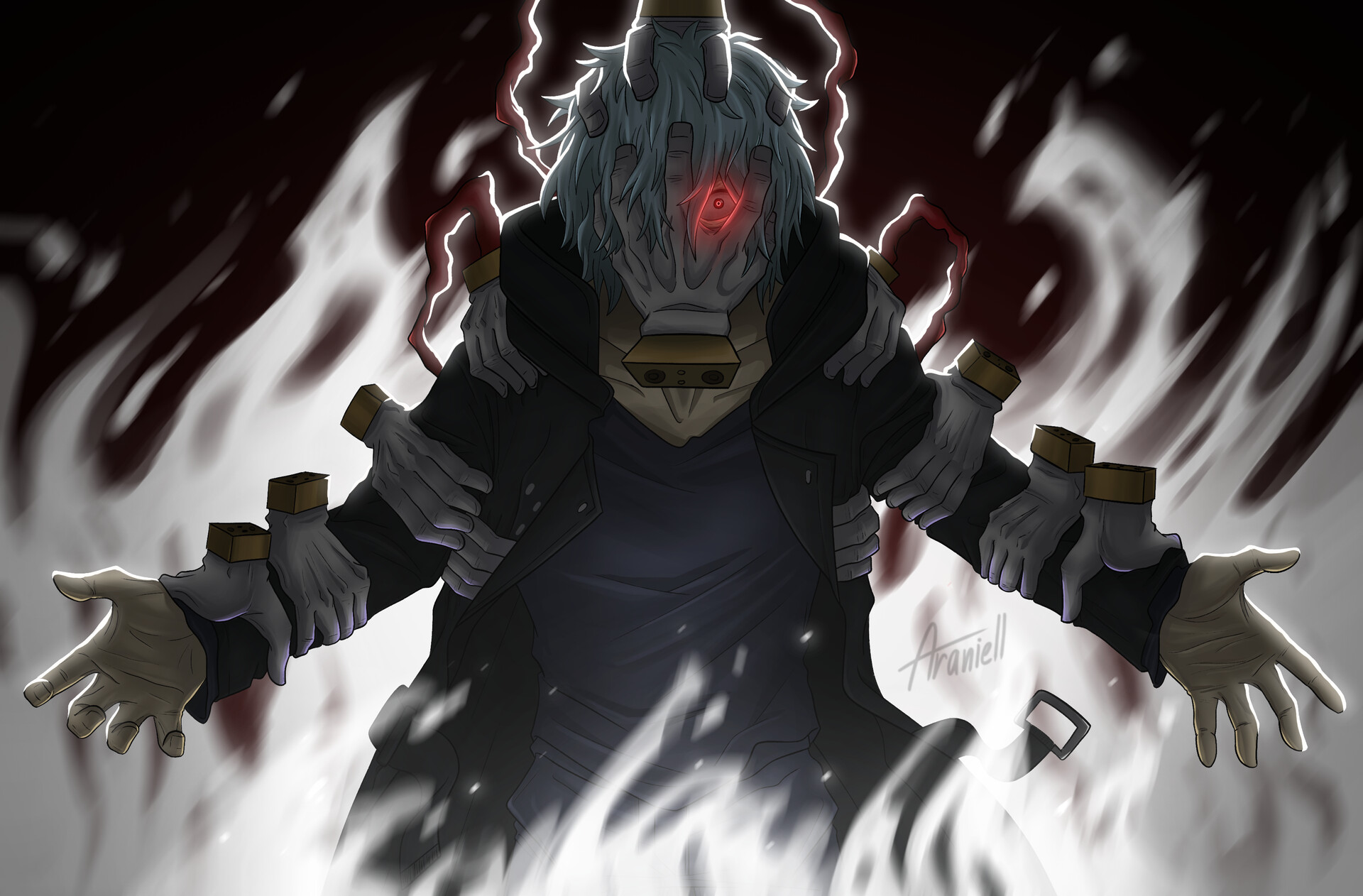 Tomura Shigaraki HD Wallpaper Dark Power From My Hero Academia By