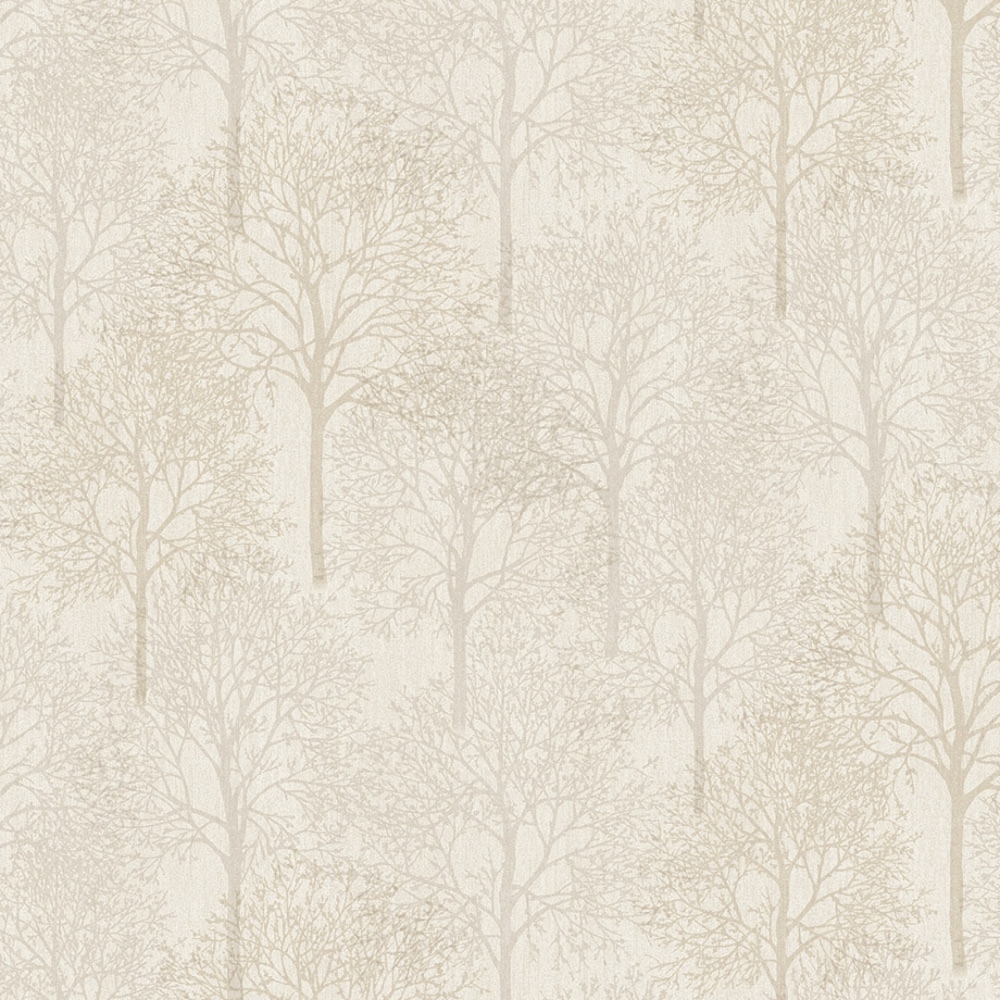 Henderson Interiors Lux Textures Chenille Forest Wallpaper Ivory