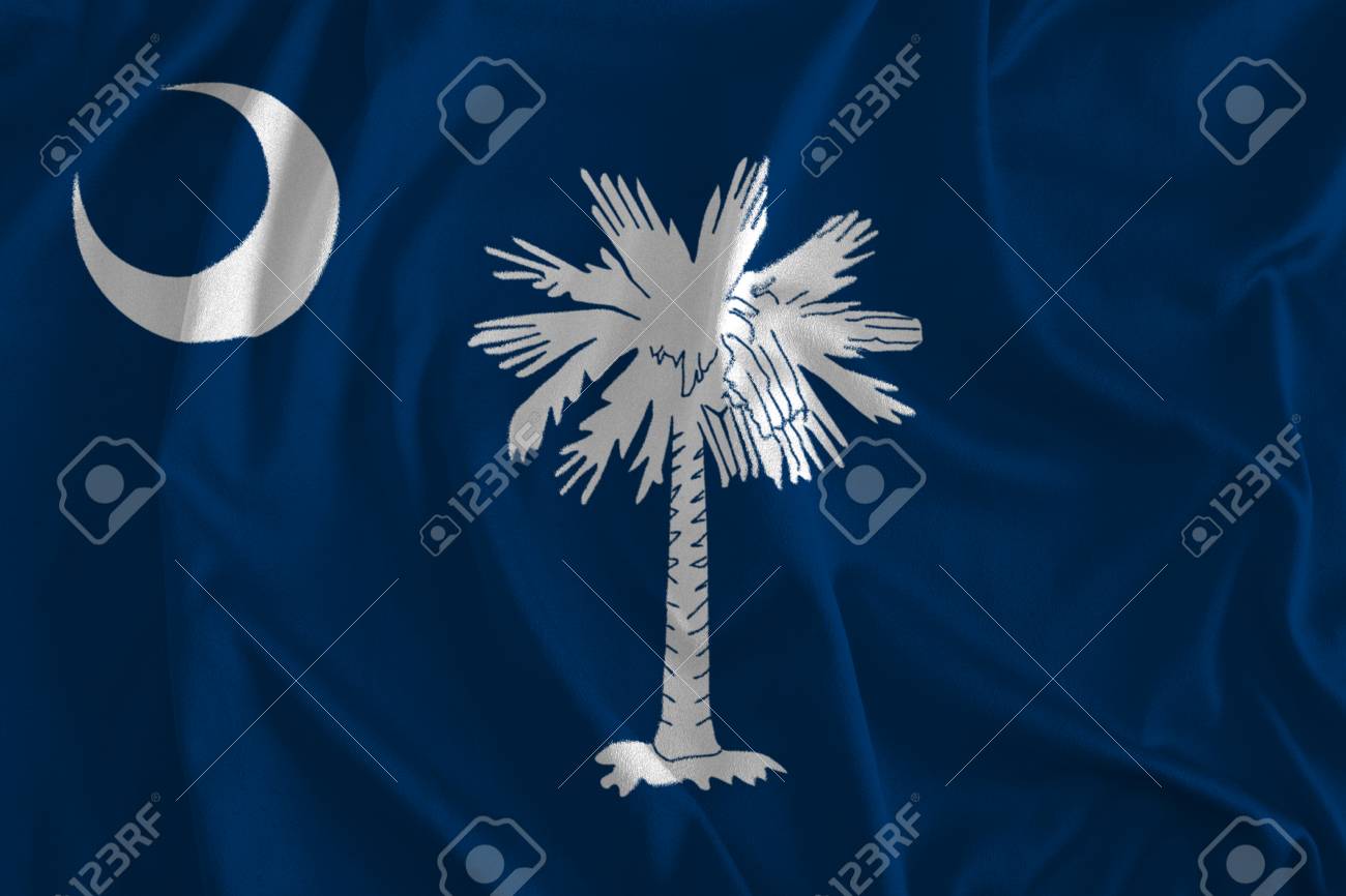 Flag Of South Carolina Background The Palmetto State Stock Photo