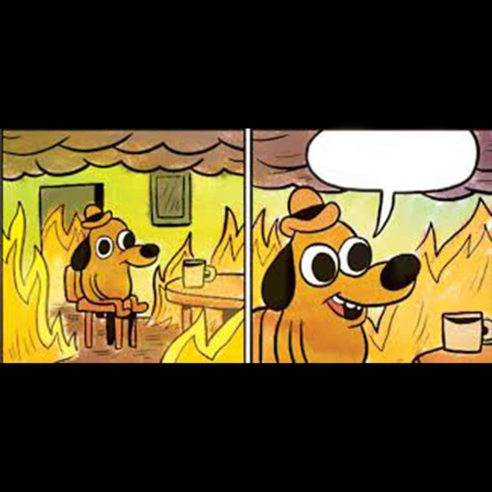 This Is Fine Wallpaper