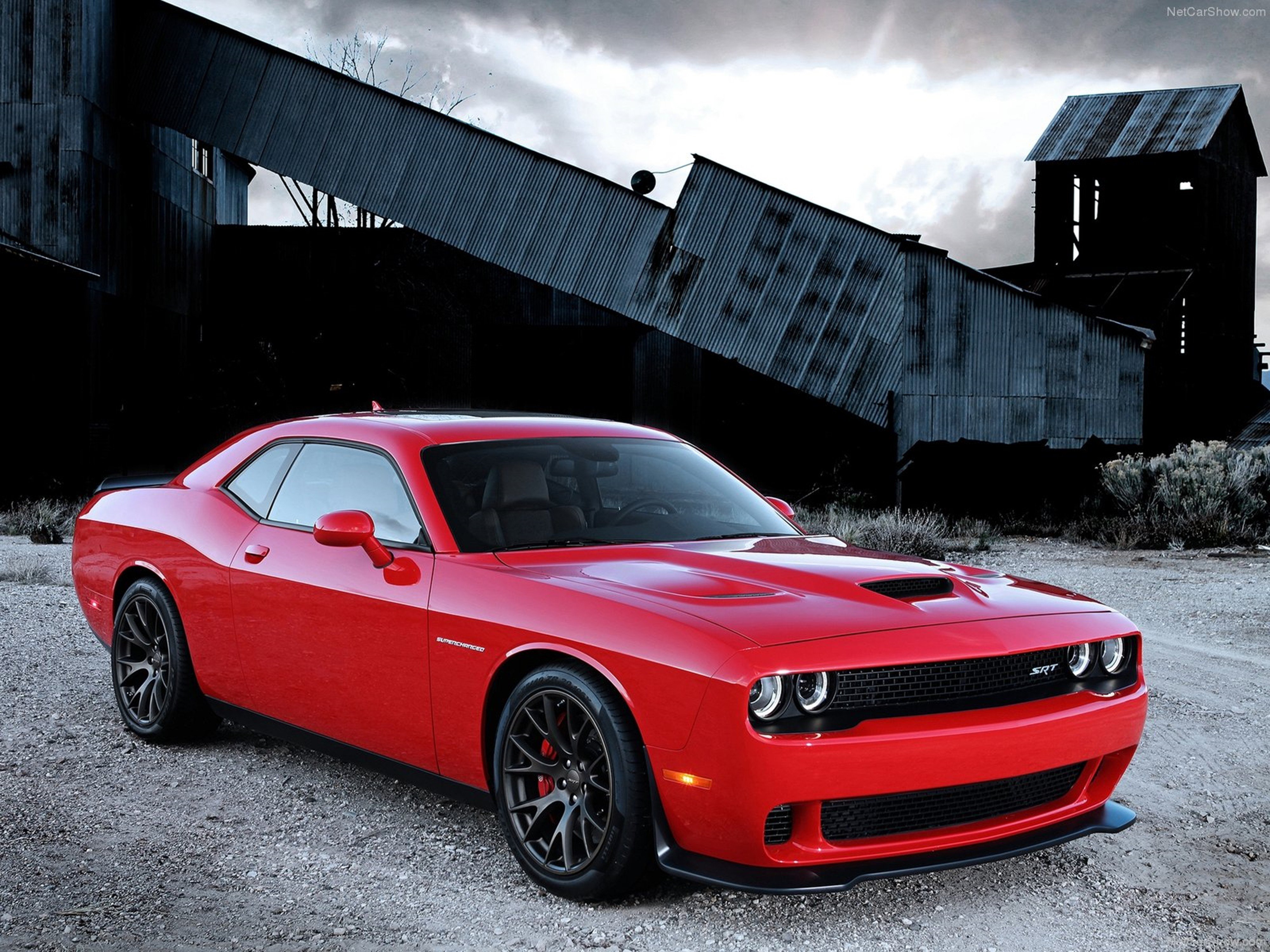 Dodge Challenger Srt Hellcat Wallpaper Red Muscle Car Sport