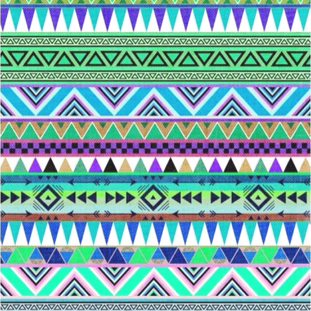 Summery Tribal Pattern Love As A Background Prints