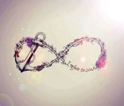 Anchor Quote Wallpaper anchor cute girly infinity 500x426