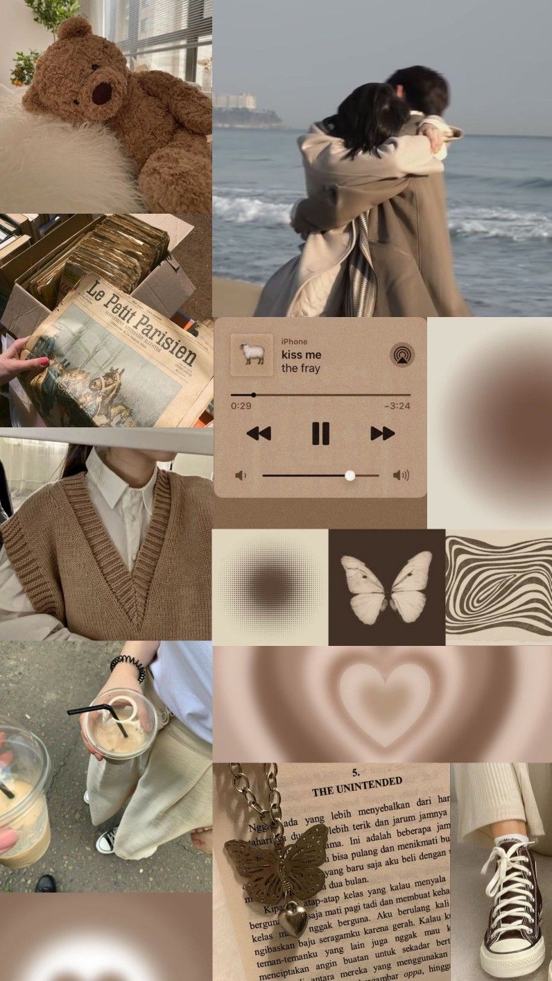 iPhone Wallpaper Coffee Lights Brown