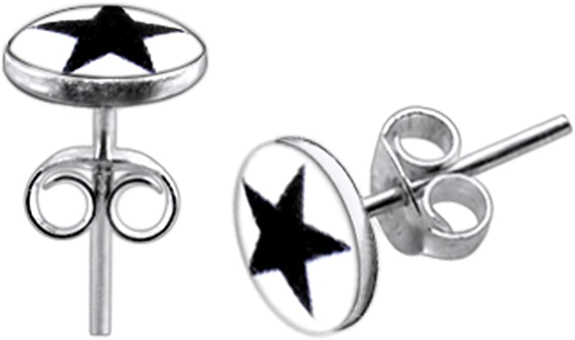 Amazon Atoz Piercing Black Star On White Background Logo