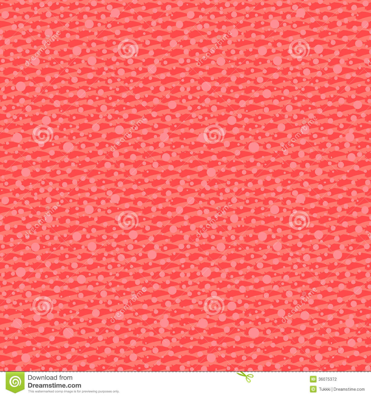 Coral Pattern Background Small ditsy pattern with oval