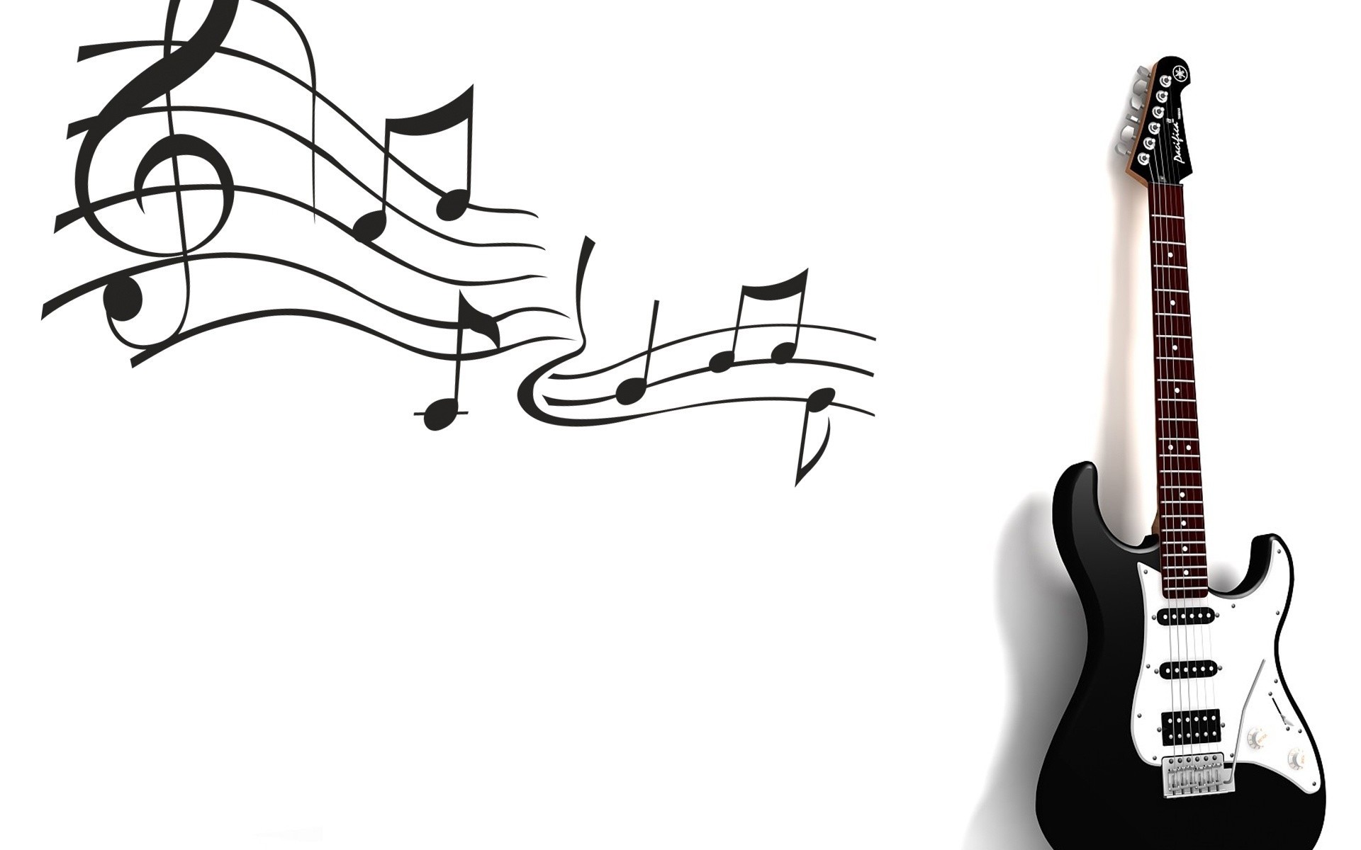 Black And White Music Notes Clipartion