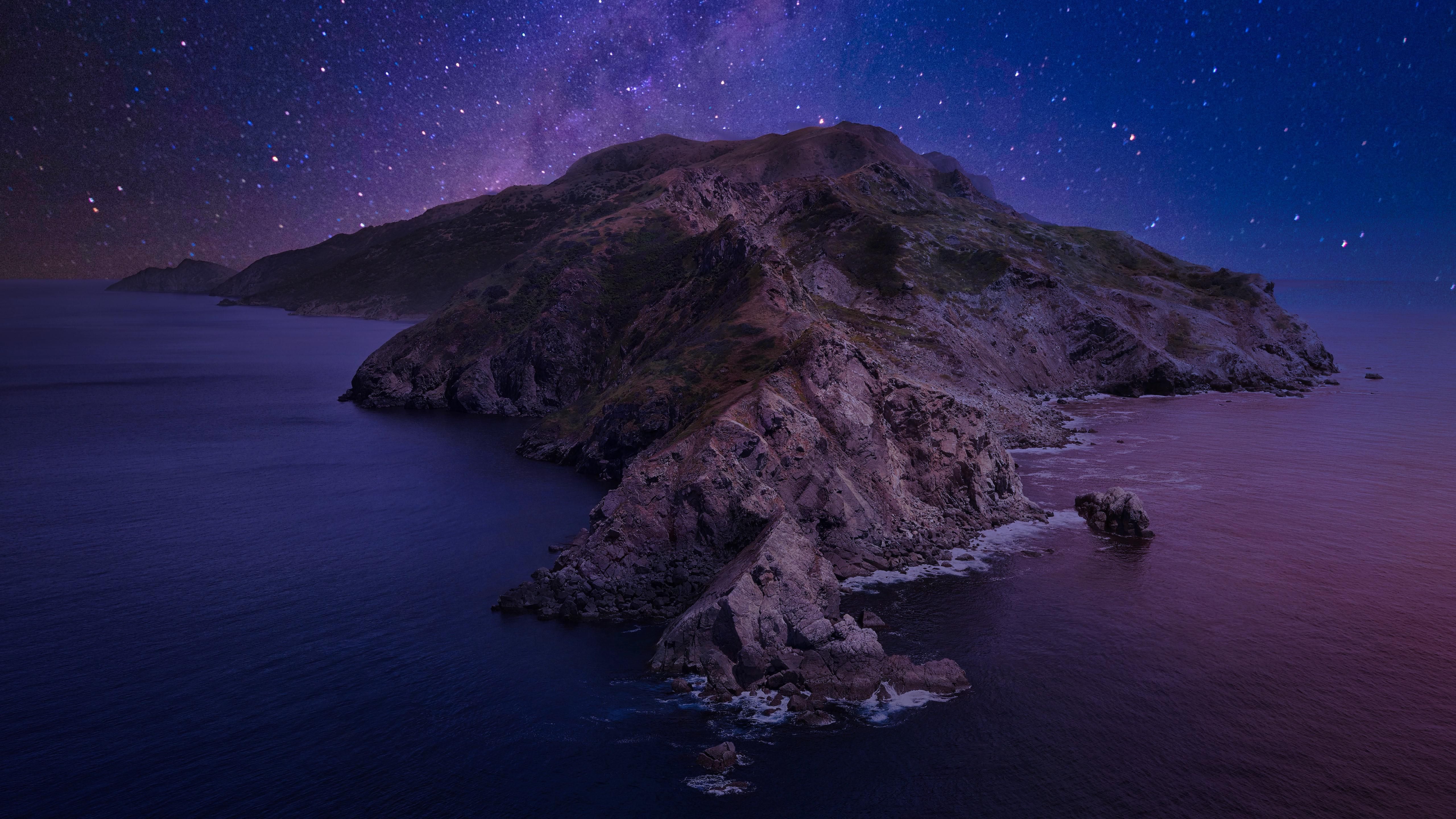 Catalina With Galaxy Background In