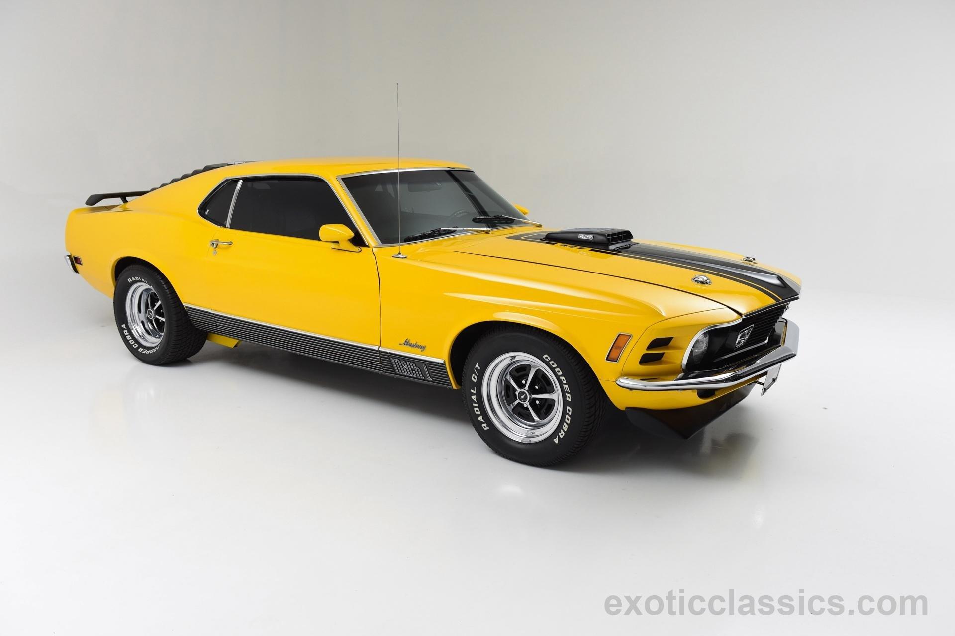 Ford Mustang Mach Cars Classic Yellow Wallpaper