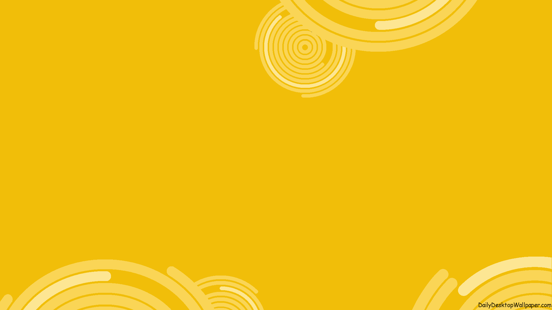 Abstract Yellow Background with Circles