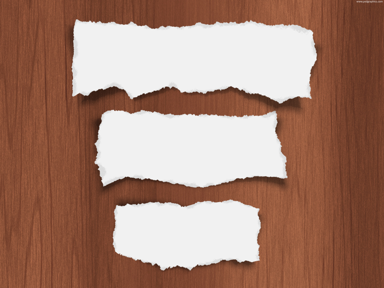 Torn Paper Pieces Psd Template