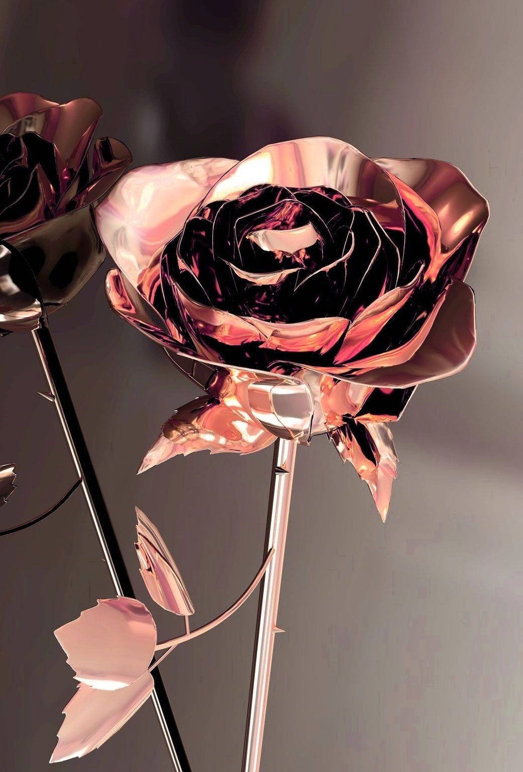 Rose Gold Aesthetic Wallpaper