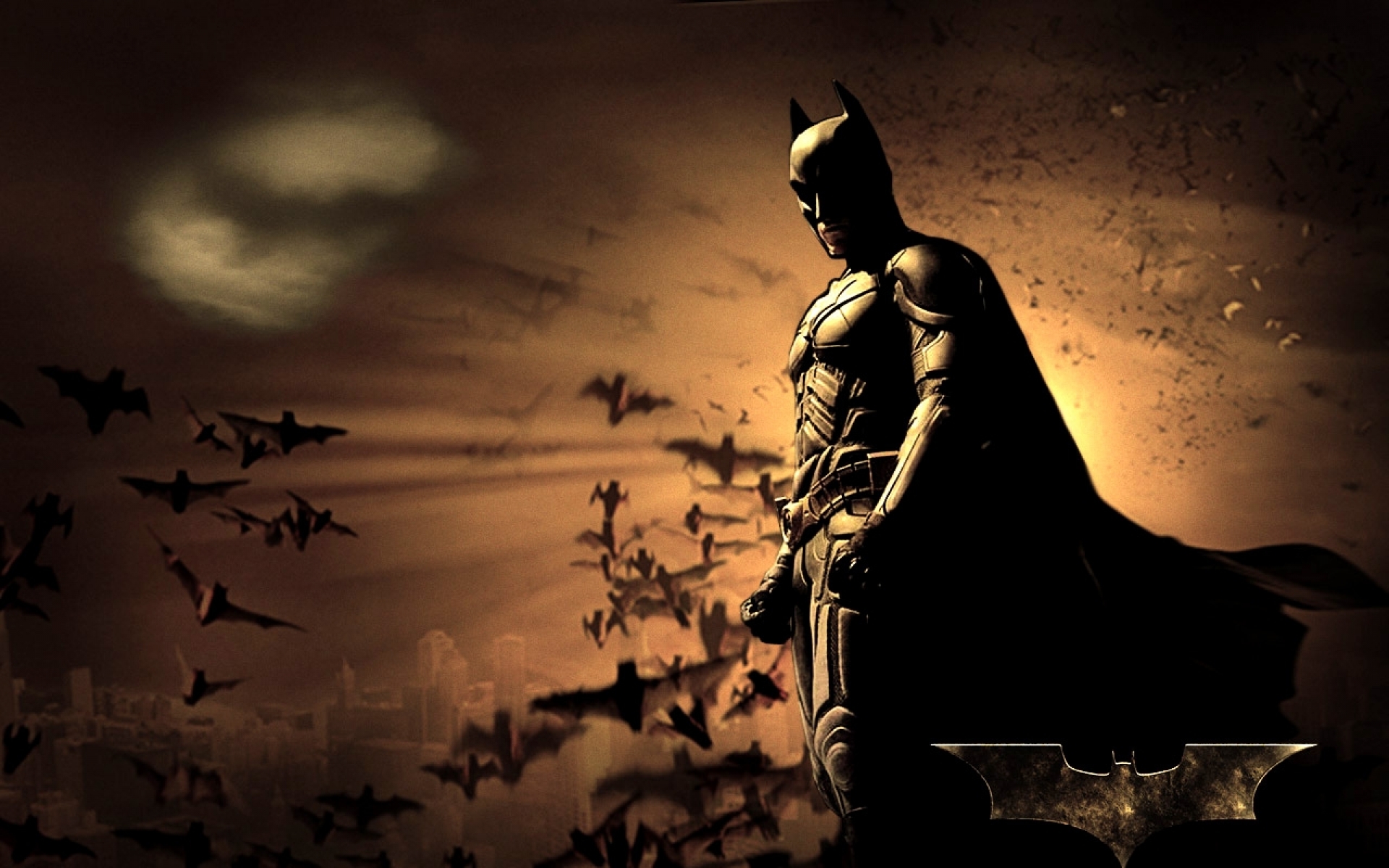 Batman The Dark Knight Logo Wallpaper Art HD