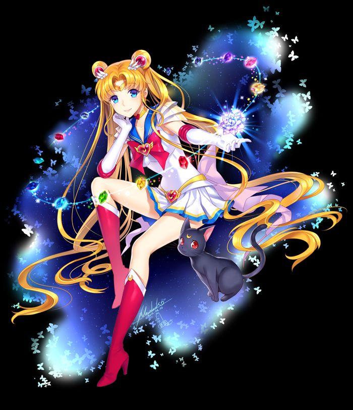 Sailor Moon Usagi Tsukino Luna Wallpaper