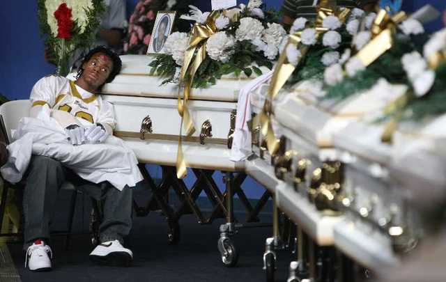 James Avery Funeral Open Casket Mothers Empty