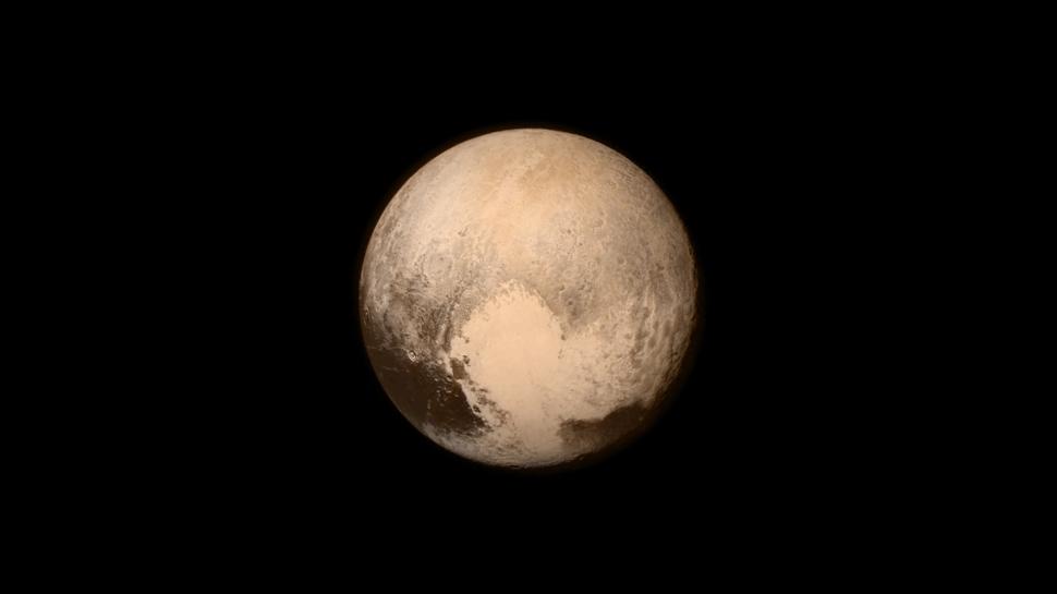 Pluto Pla Space Black Background Wallpaper