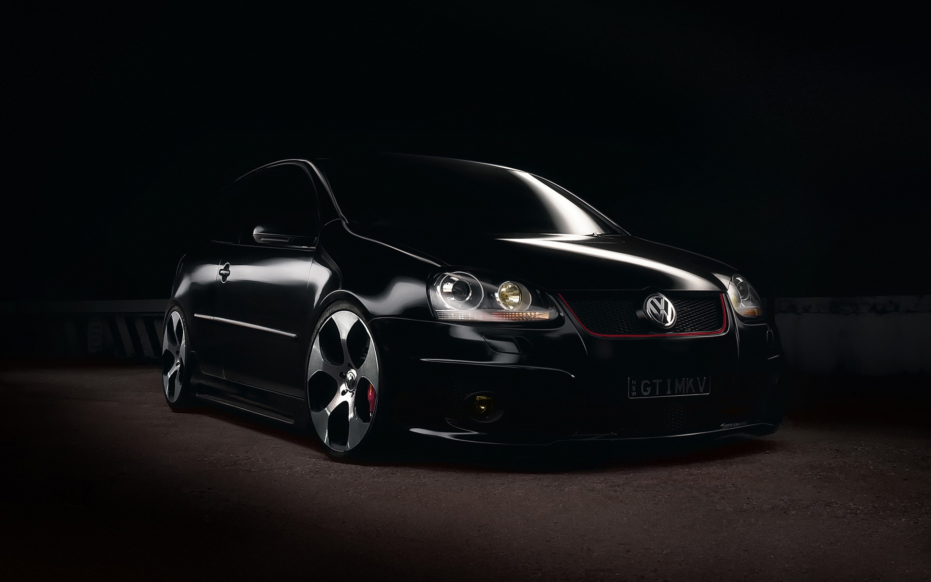 Free download Black and white cars volkswagen gti black cars