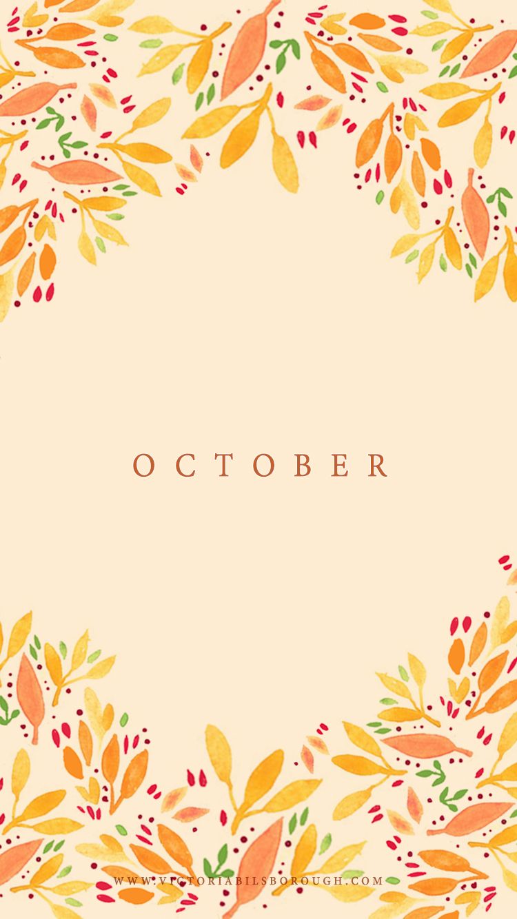 October Floral Wallpaper Victoriabilsborough