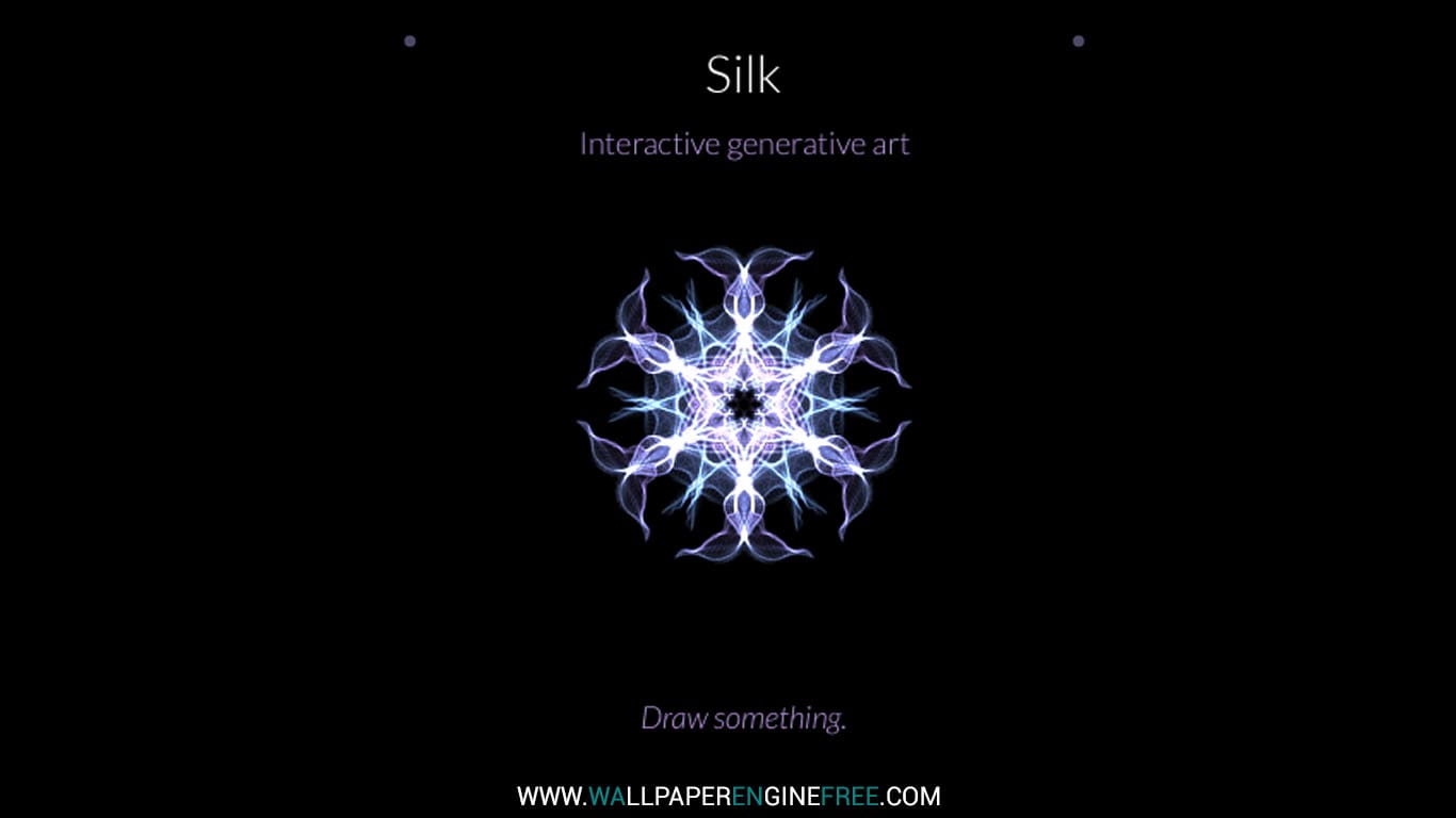 Silk Interactive Generative Art Wallpaper Engine