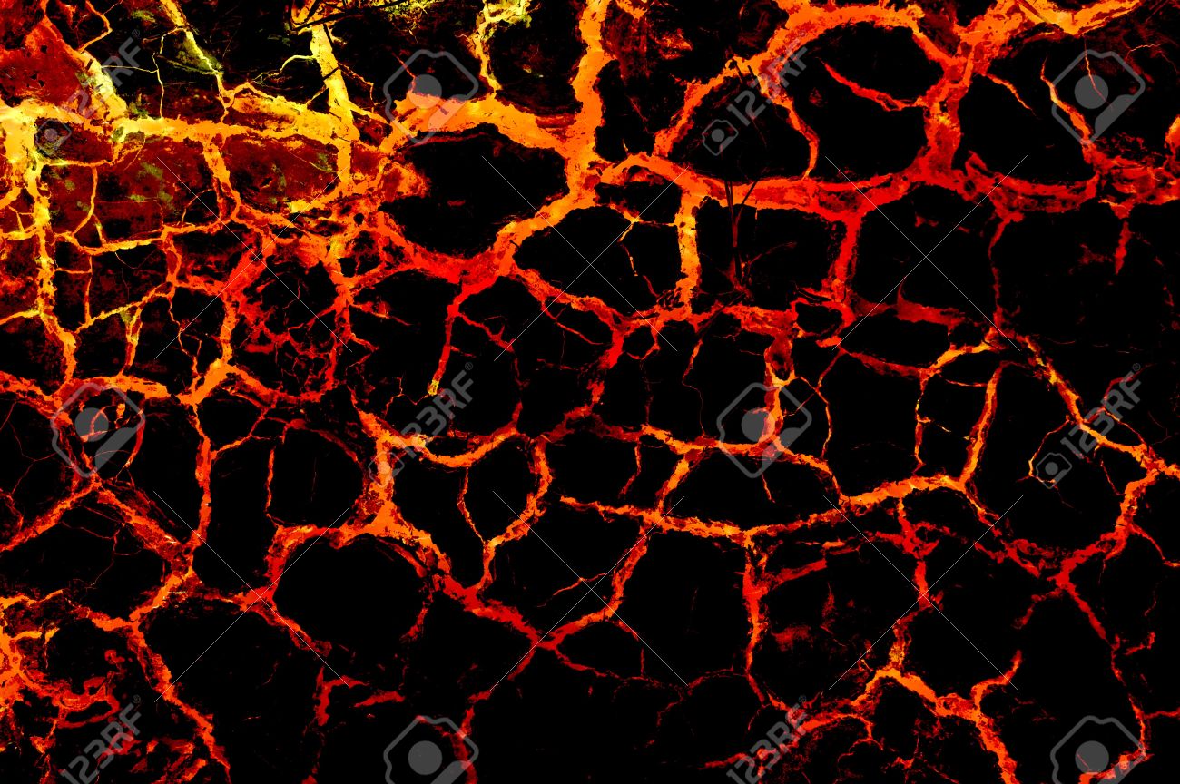 Art Hot Lava Fire Abstract Pattern Illustration Background Stock