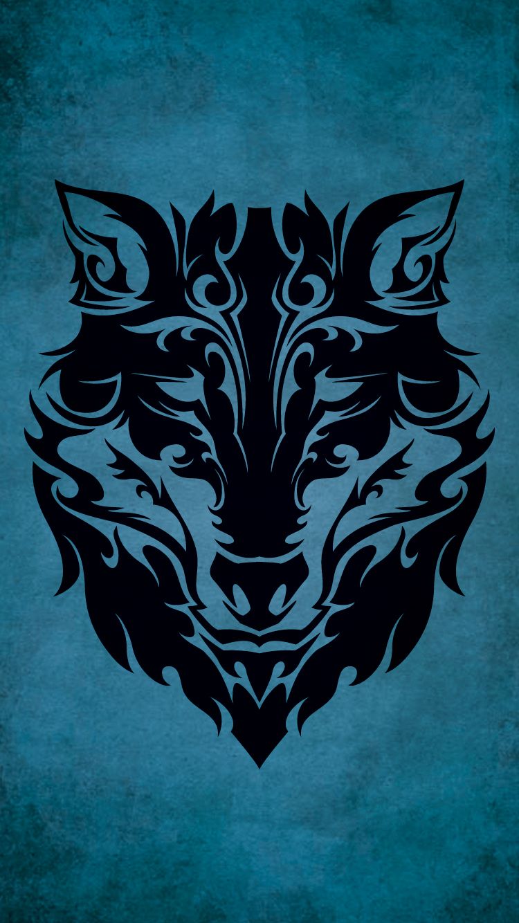 Tribal Wolf iPhone Wallpaper Cool