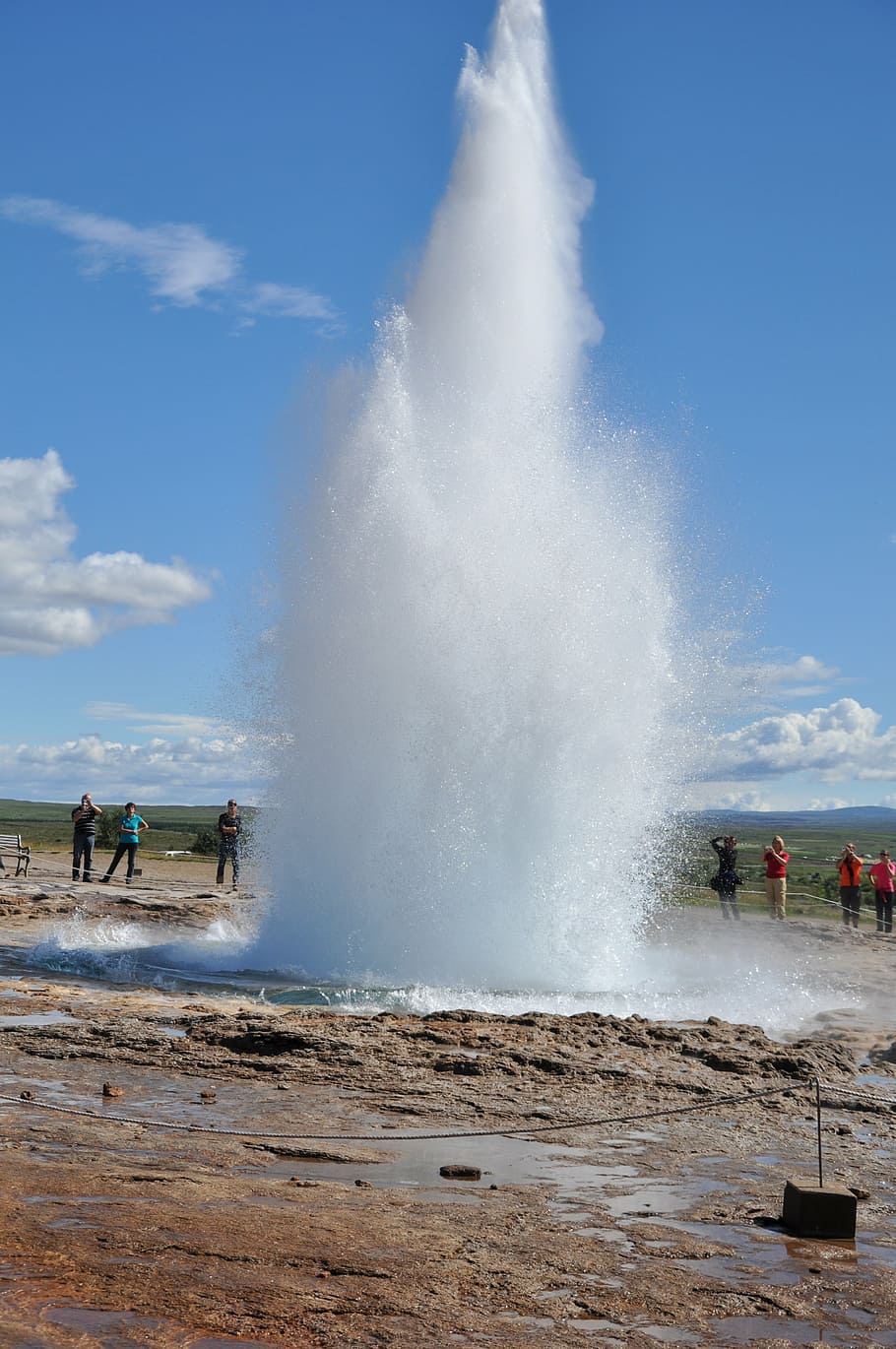 HD Wallpaper Geyser Strokkur Iceland Boiling Water