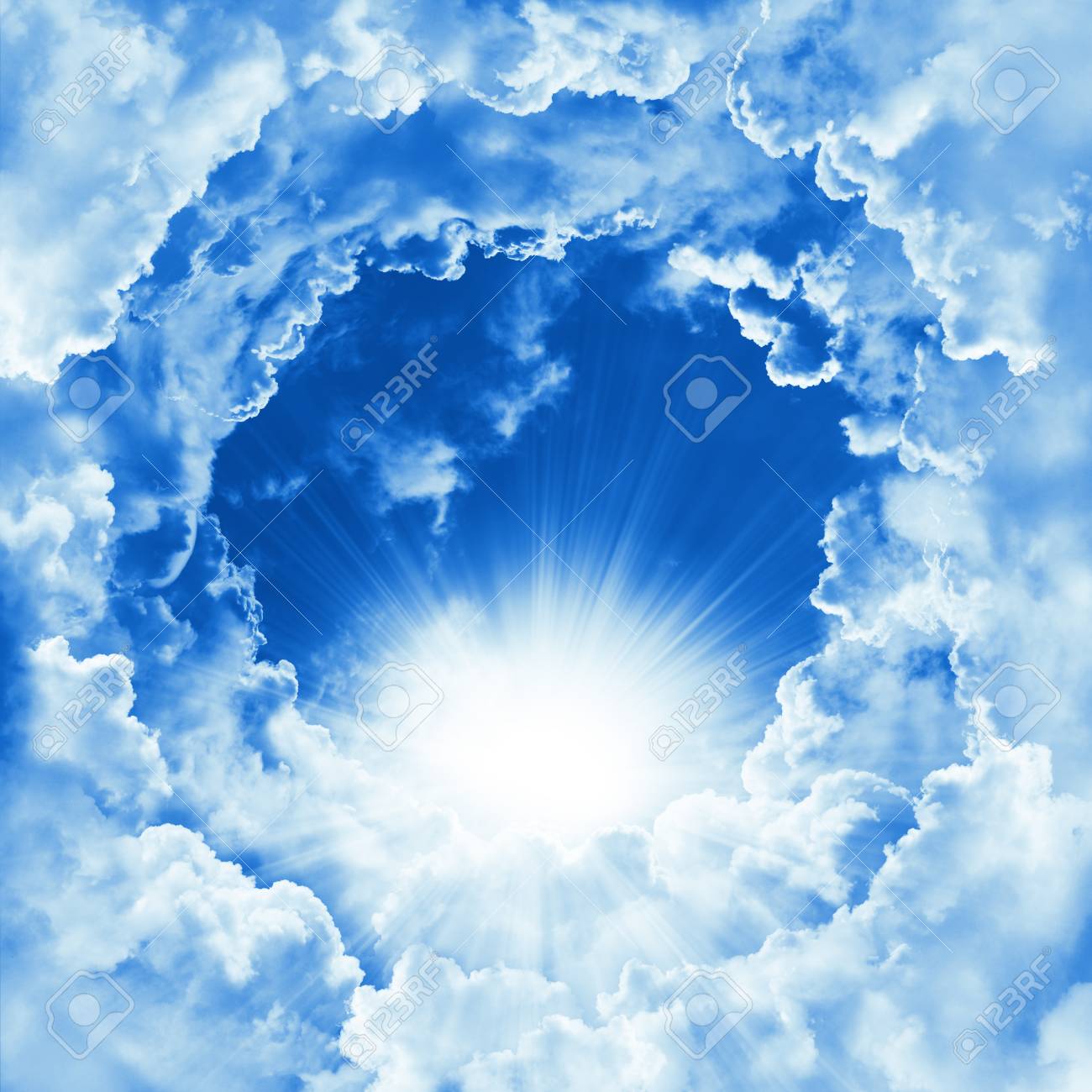 Religion Concept Of Heavenly Background Divine Shining Heaven