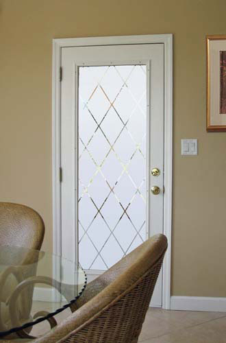Wallpaper For Windows Orleans Etched Glass Design On French Door