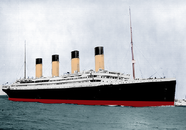 Rms Titanic As She Appeared In Colorized By Stogie