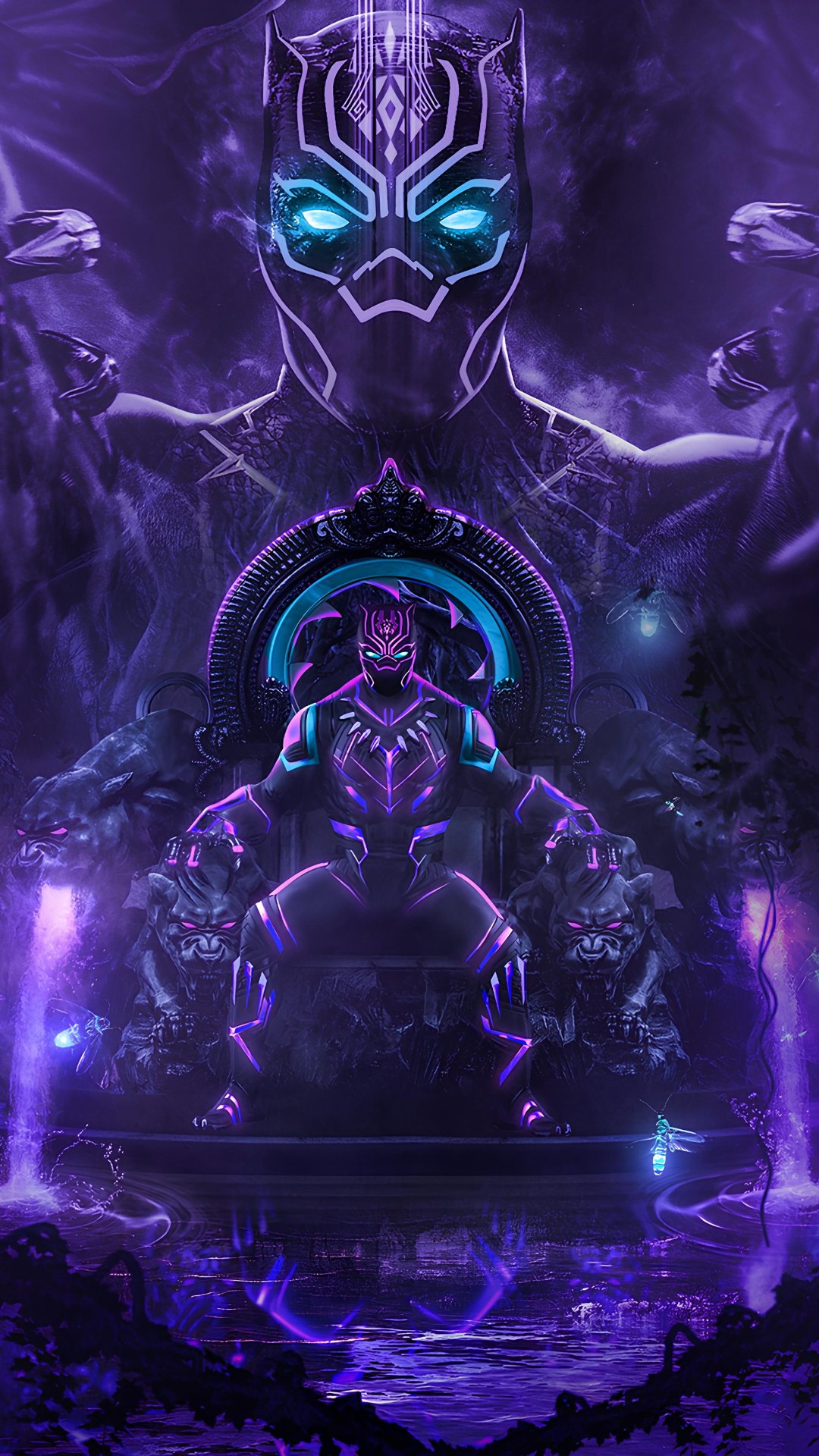 Black Panther Phone Wallpaper 4k
