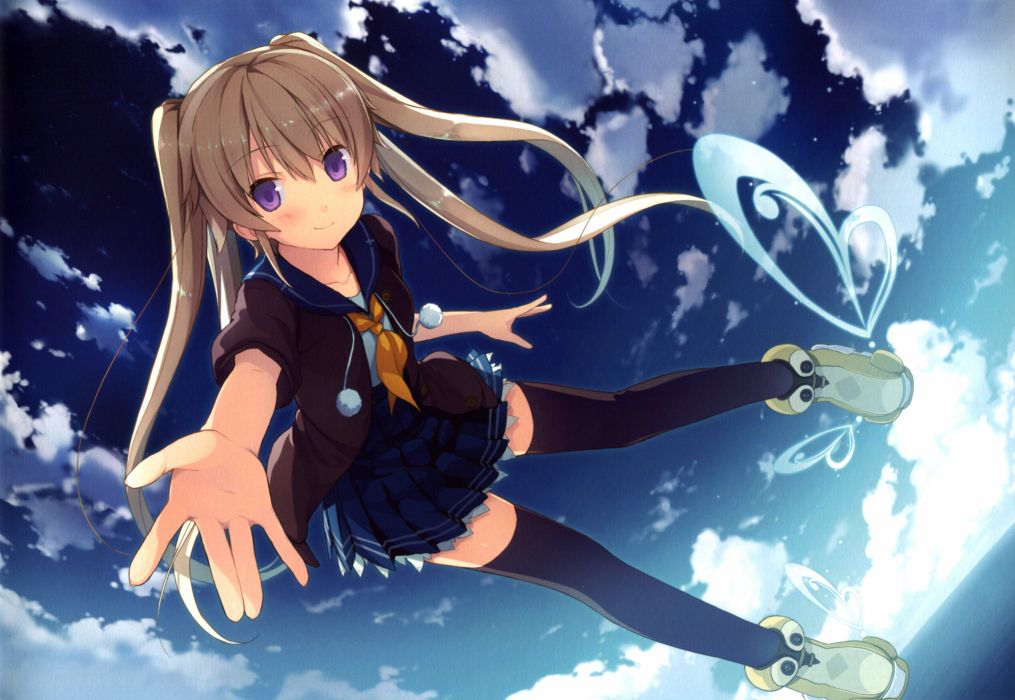 Ao No Kanata Four Rhythm Arisaka Mashiro Wallpaper