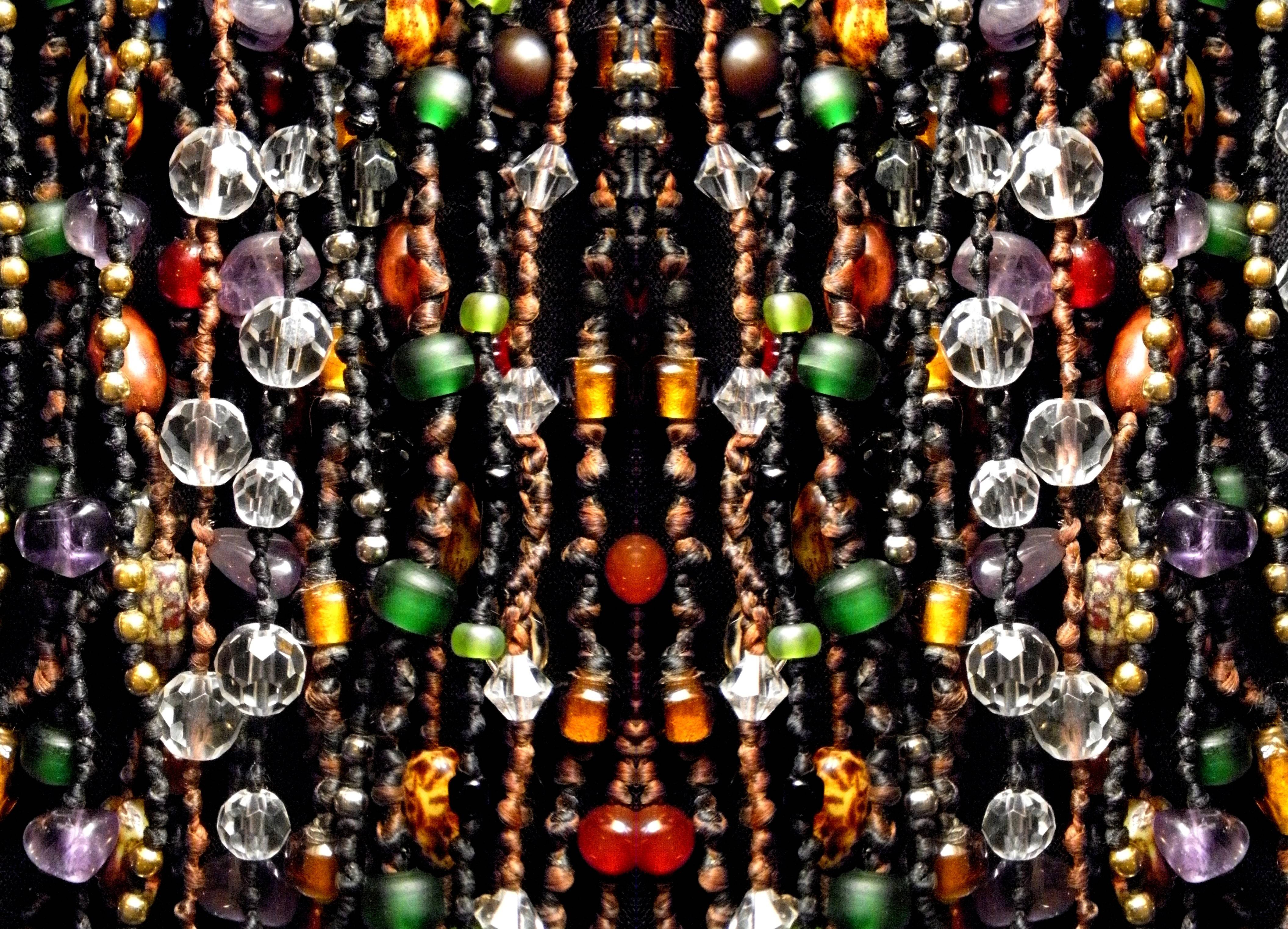 Glass bead wallpaper over exposed  Glass beads Glass texture Wallpaper