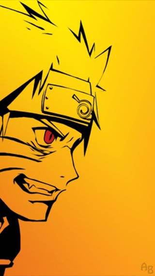 Naruto Tail Fox Eyes Anime iPhone Wallpaper
