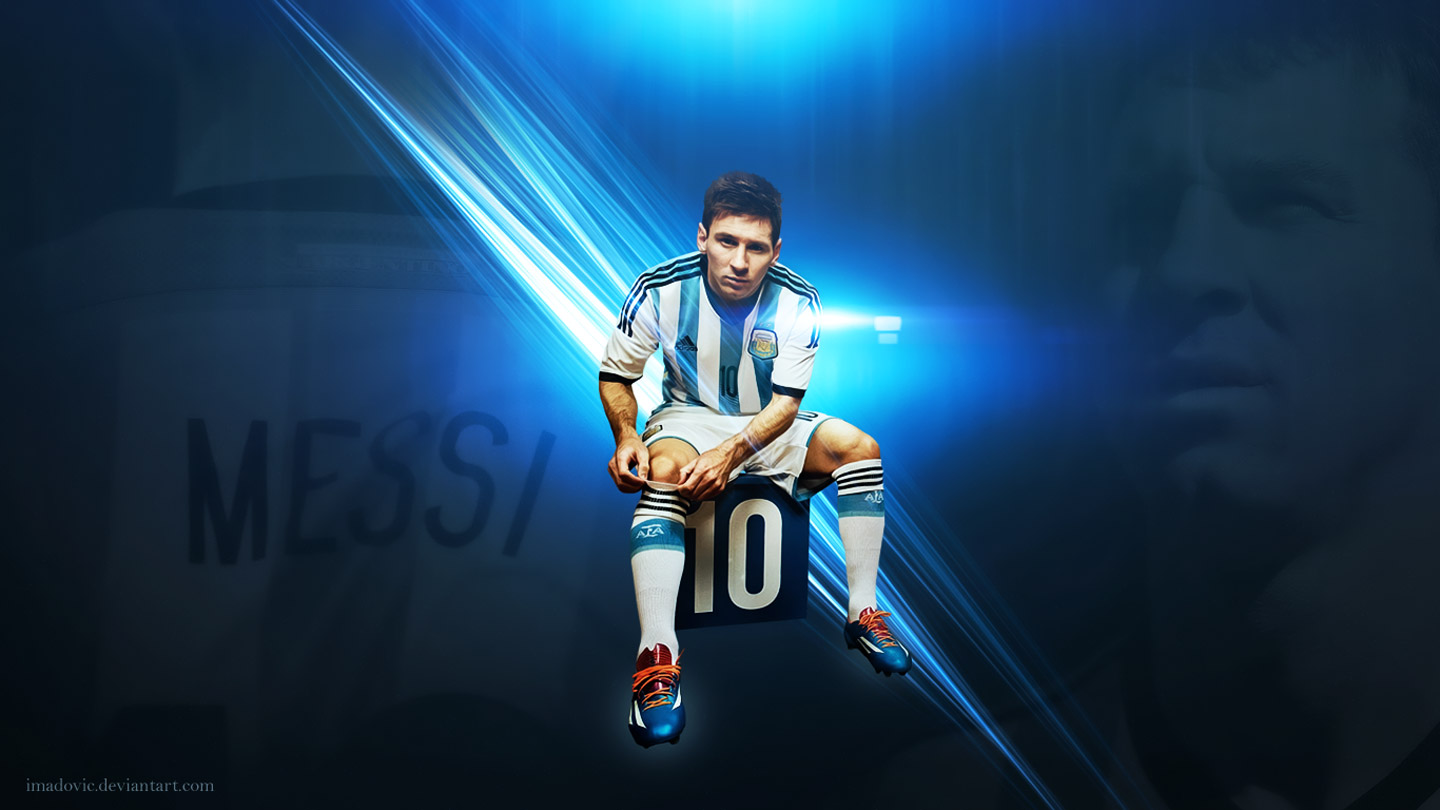 Wallpaper Lionel Messi Argina Preparing For Game