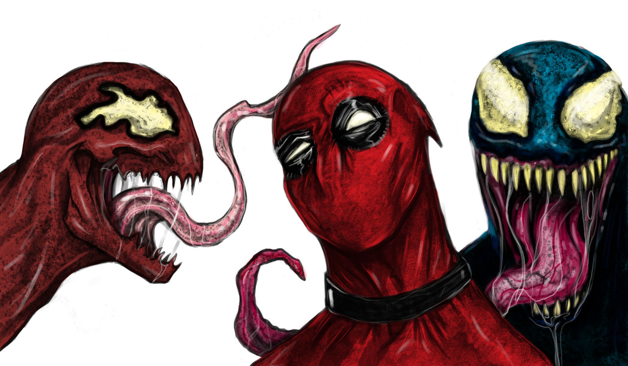 Deadpool Carnage Venom By Suspension99