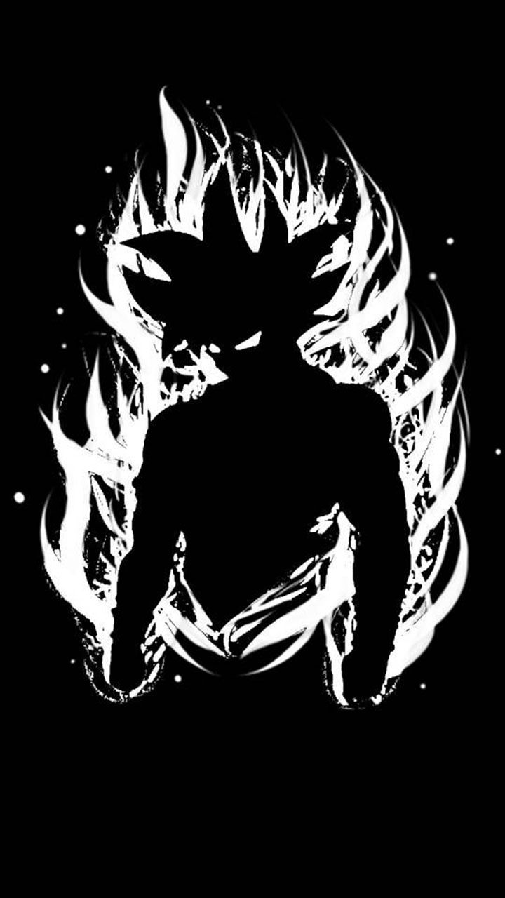 Goku Silhouette Wallpaper Dragon Ball Sketsa Z