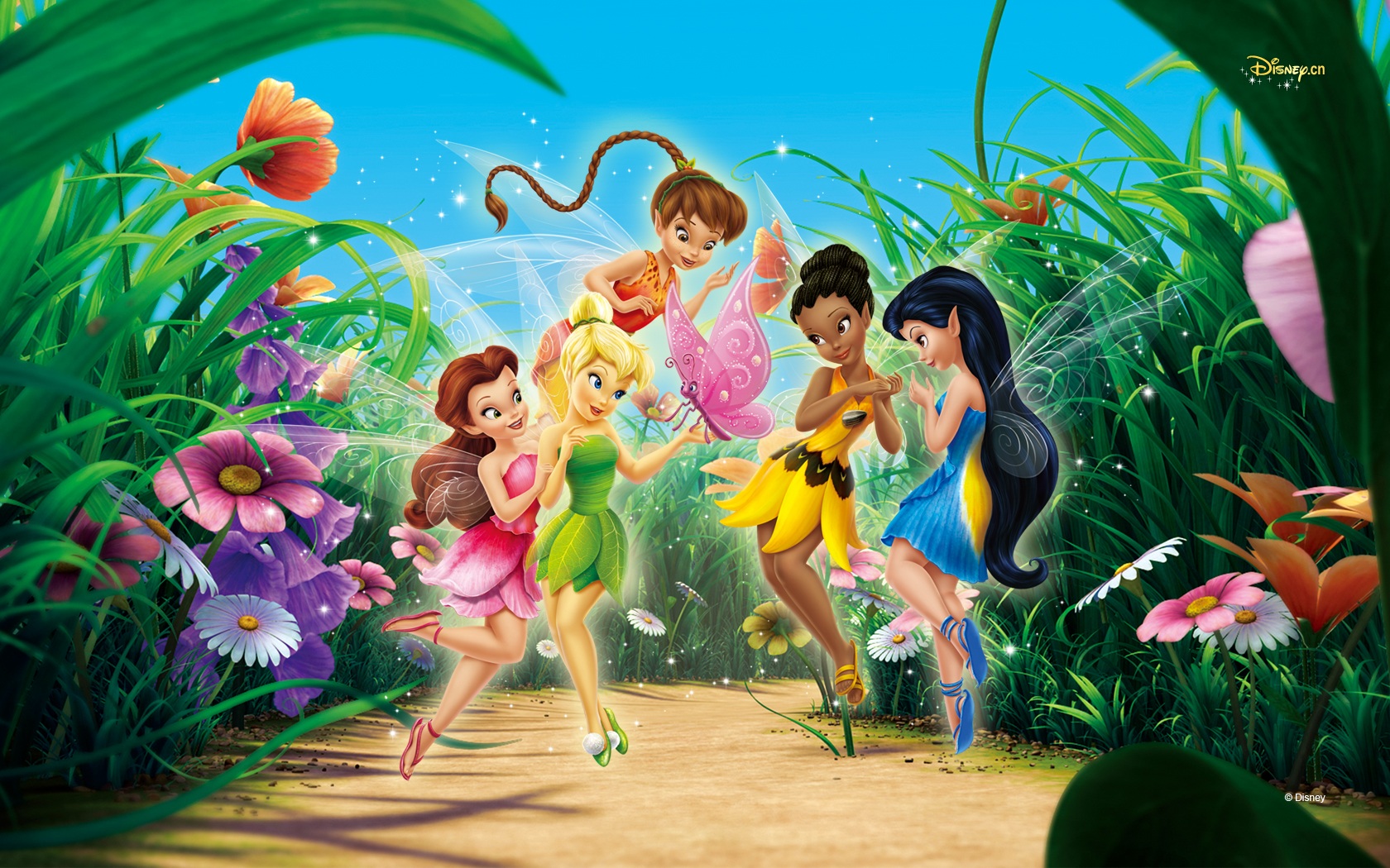 Tinkerbell Wallpaper Fairies Of The Spring Jpg