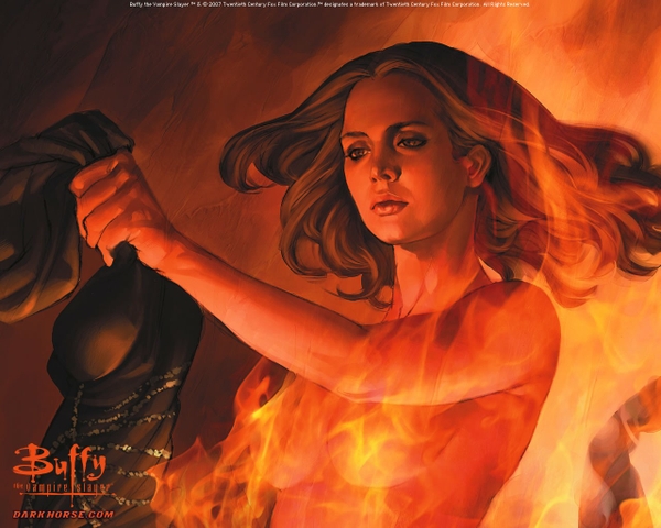 Flames Eliza Dushku Buffy The Vampire Slayer Illustrations Faith