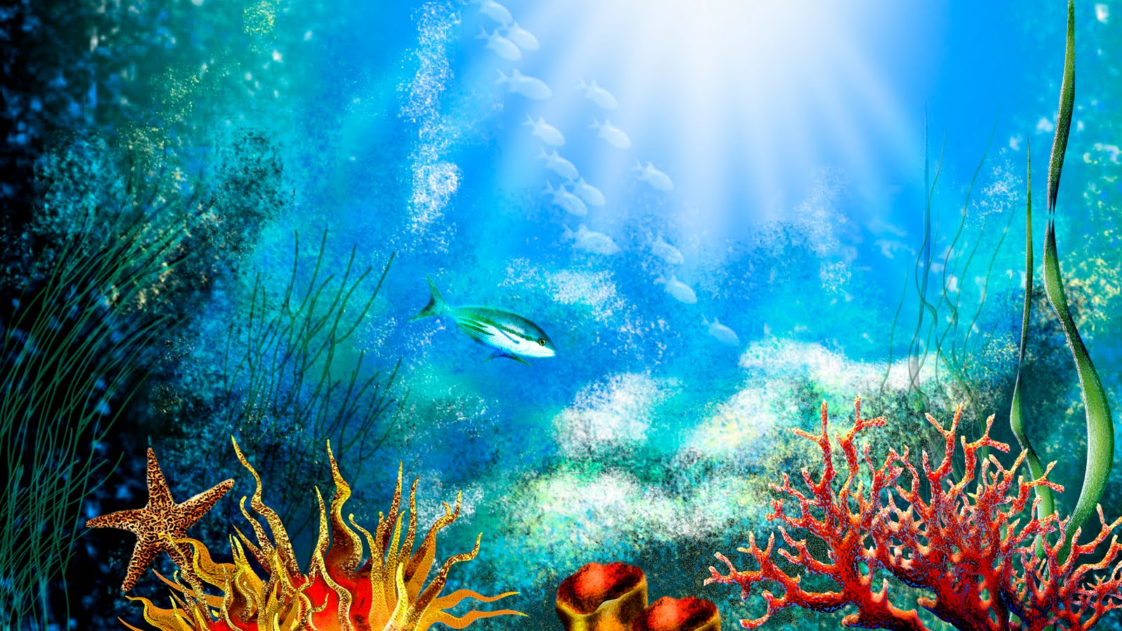 Download 80 Background Aquarium Animated Gratis Terbaik