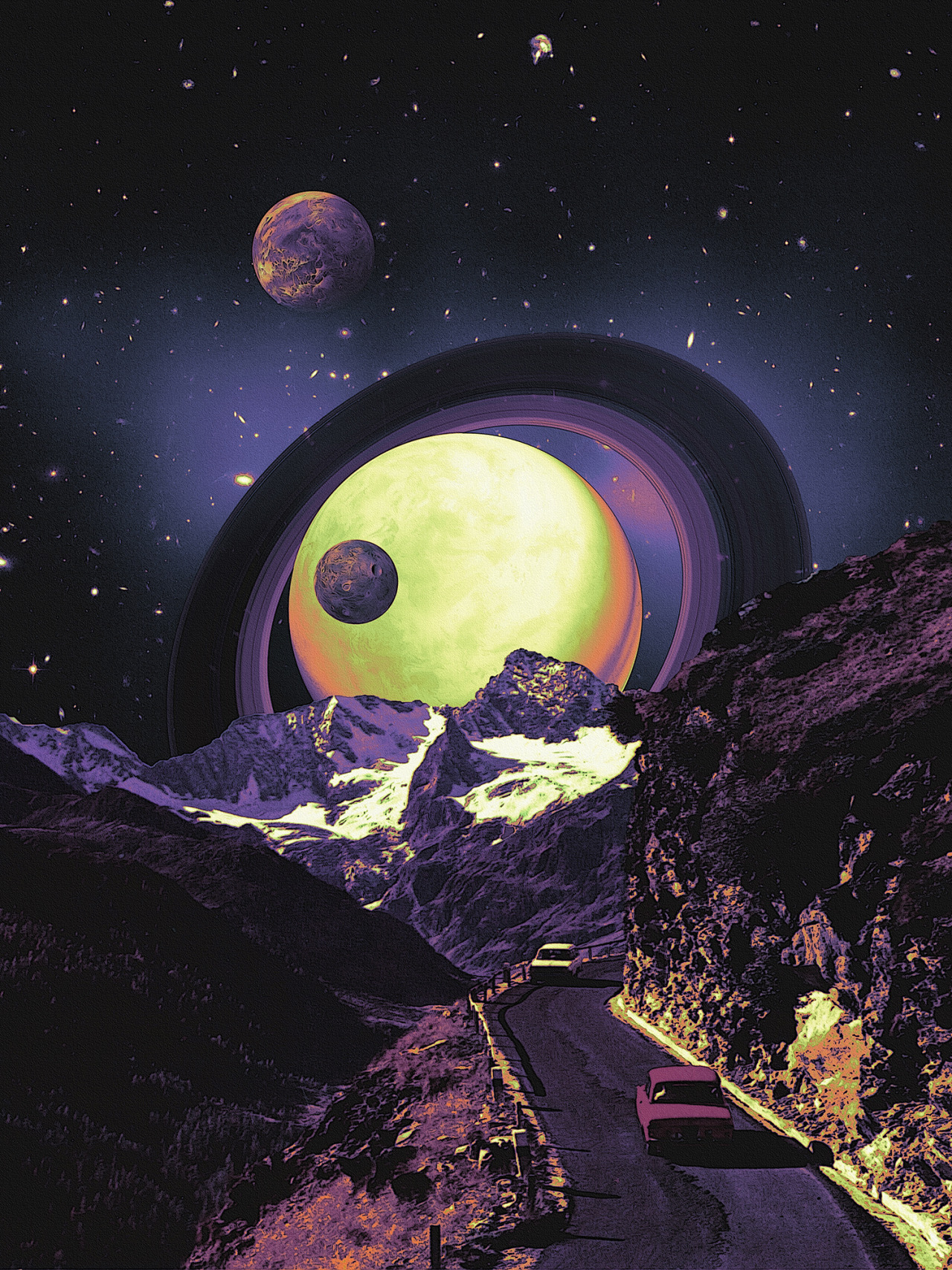 Retro Space Wallpaper