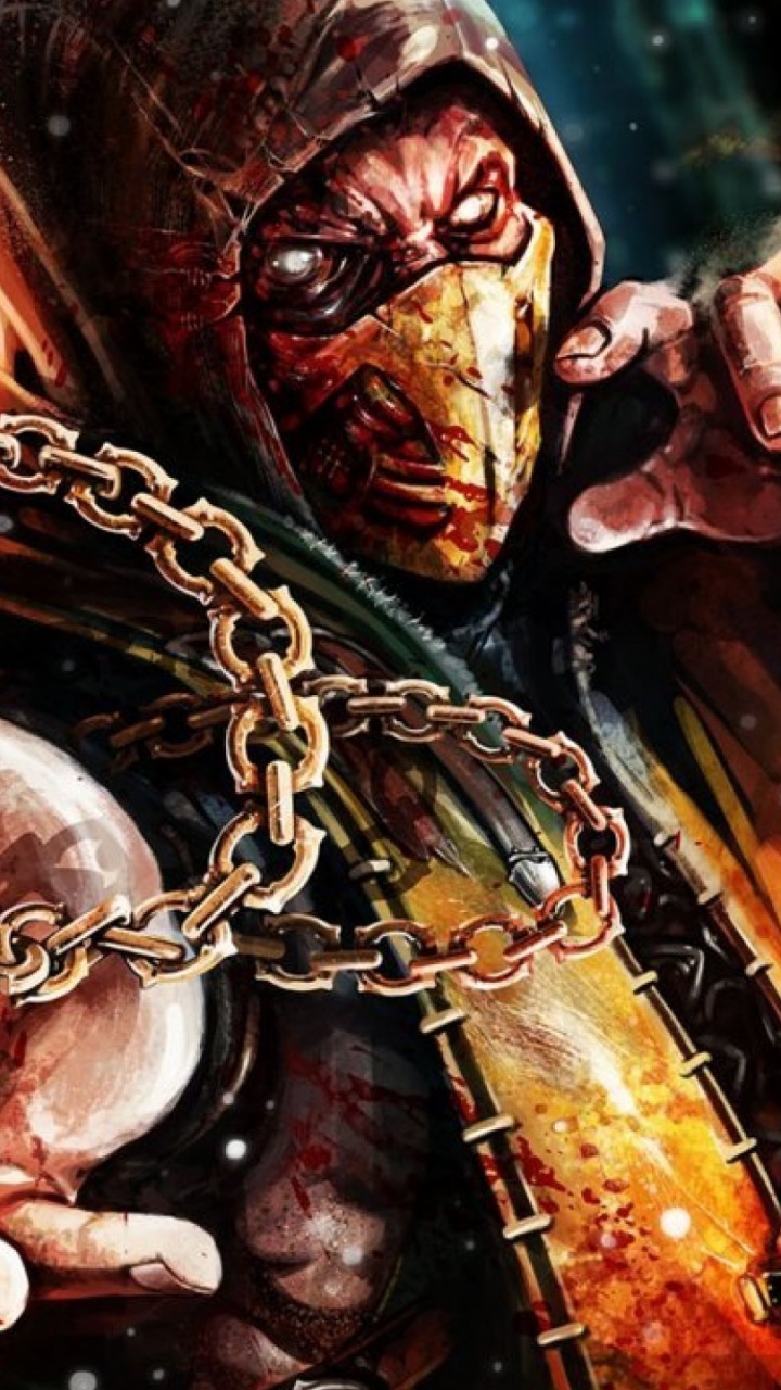 Scorpion Mortal Kombat X Galaxy S3 Wallpaper