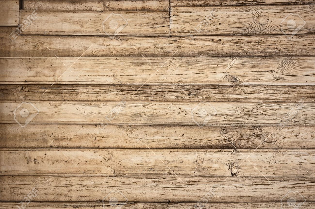 Old Wooden Background With Horizontal Boards Stock Photo Picture