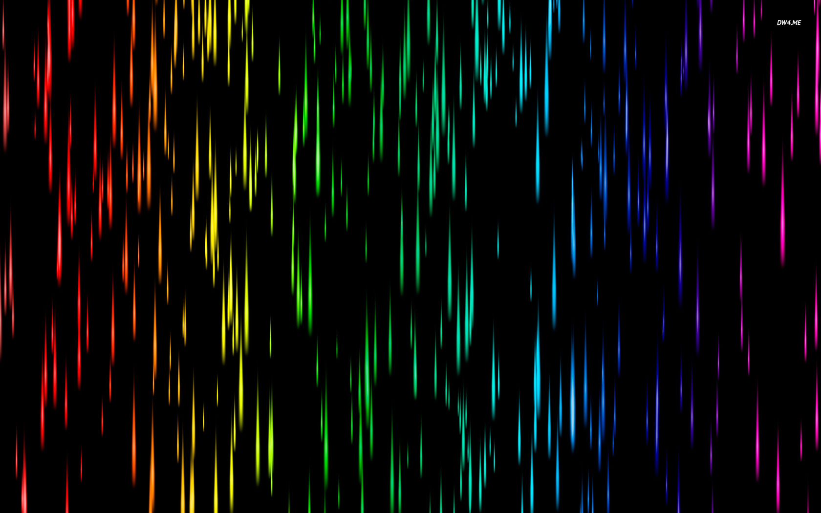 Colorful Rain Wallpaper