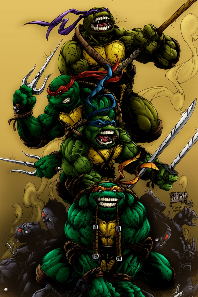 Ninja Turtles iPhone Ipod Touch Android Wallpaper