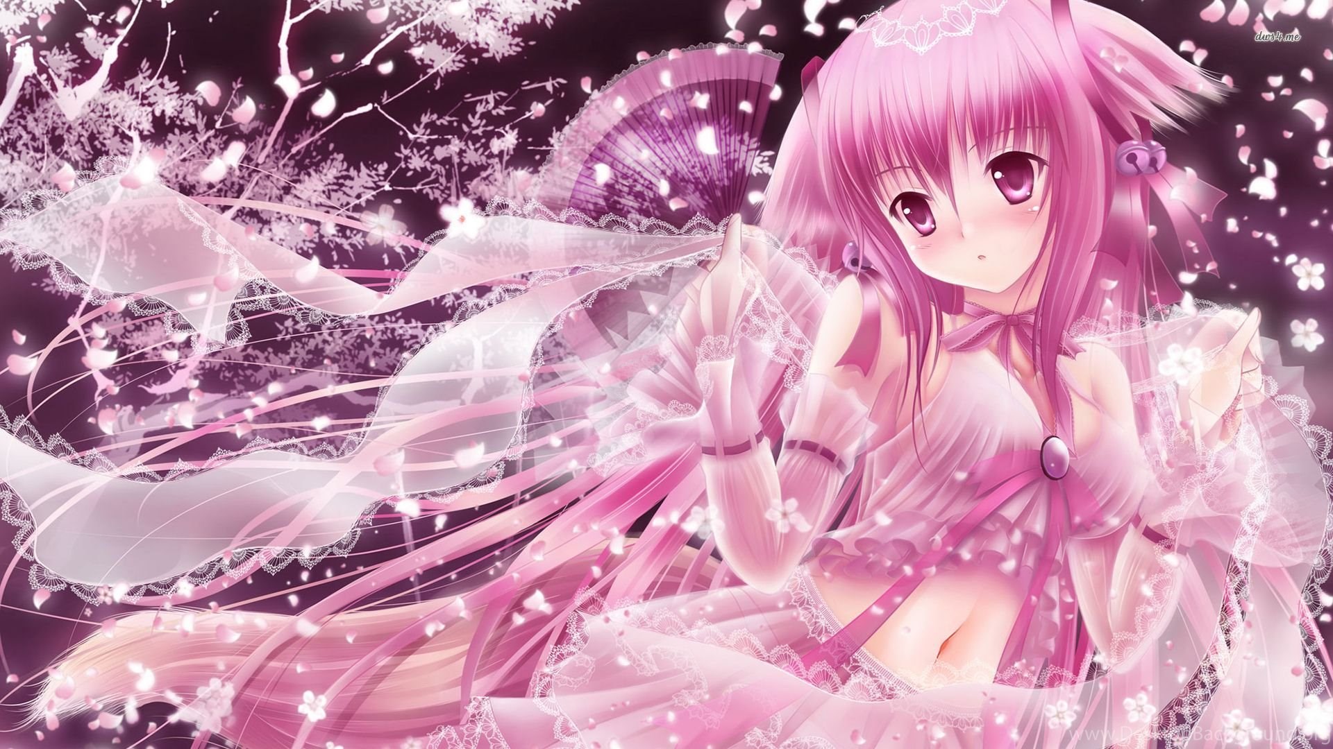 Pink Angel Wallpaper Anime Desktop Background