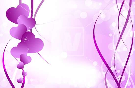 Purple Valentine Day Vector Welia Imagery Stock
