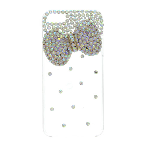 iPhone 5c Clear Sparkle Cases Bling Bow Phone Cover